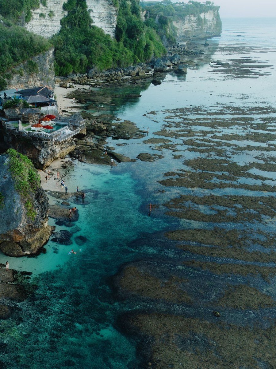 Uluwatu coastline in South Bali